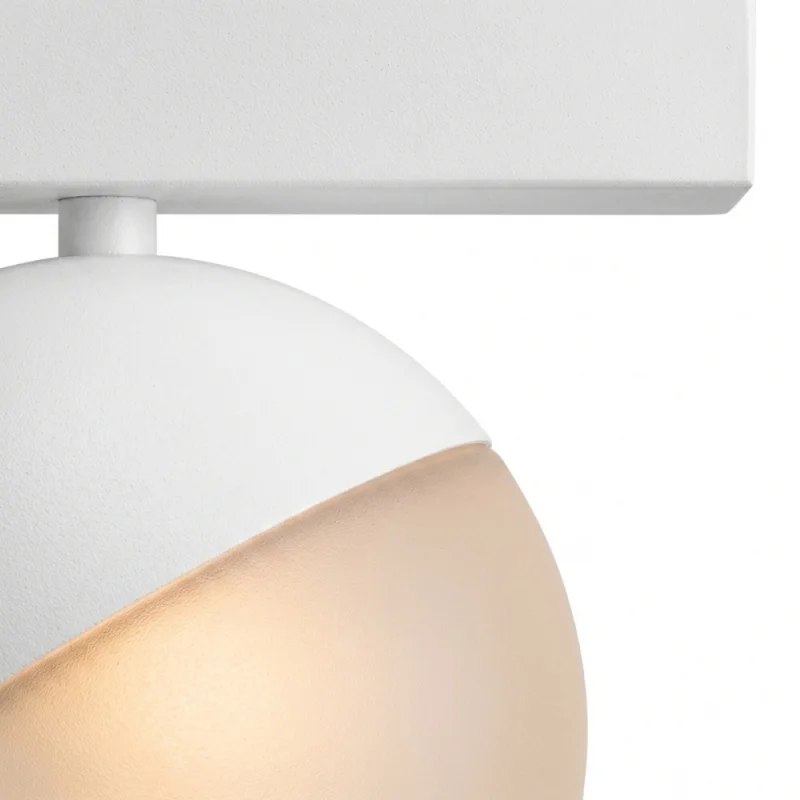 Luminaria LED Bola Magnético G2 6W 2700K Blanco en Negro - Lámparas colgantes, Uruguay | Serlux, vista 3
