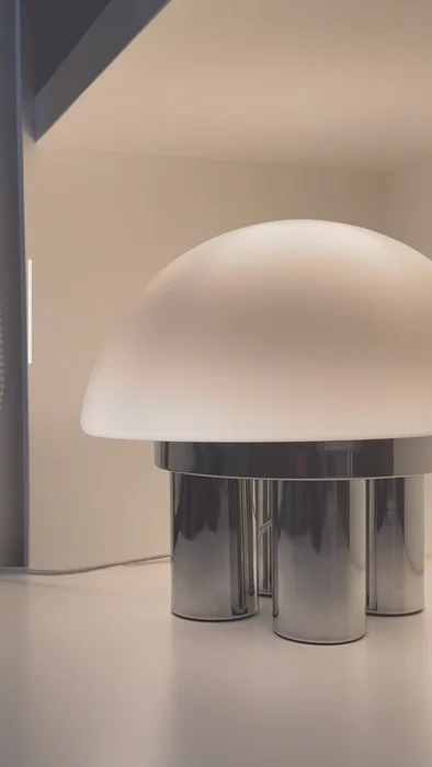 Lámpara Hongo en Plateado - Iluminación, Uruguay | CB Studio, vista 3