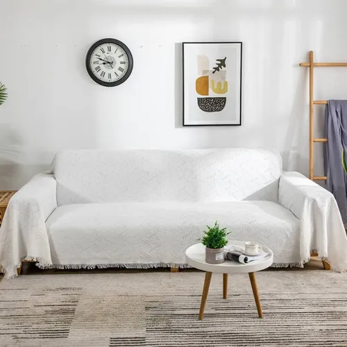 Manta para sillón y cama 90x150cm - blanco en Blanco - Textiles, Uruguay | Buho Store