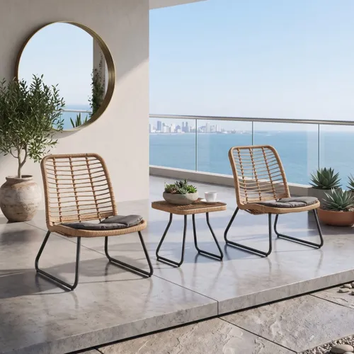 Juego De Jardin Kew (Gris) - Muebles para el exterior, Uruguay | Rústico Hogar
