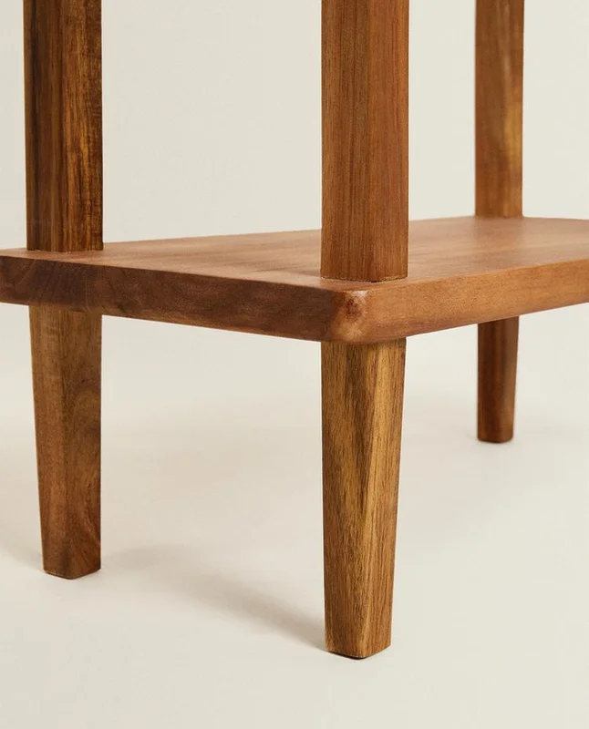 ESTANTERÍA DE MADERA DE ACACIA en Madera natural - Estantes y repisas, Uruguay | Zara Home, vista 4