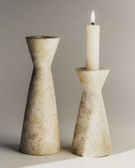 PORTAVELAS MÁRMOL en Beige - Velas y Portavelas, Uruguay | Zara Home