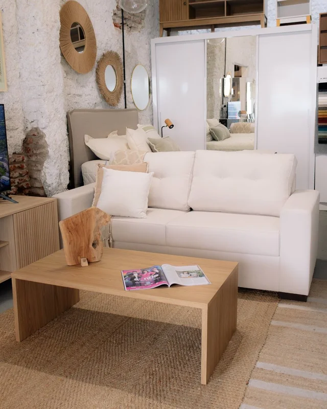 Sofá Mónaco 2 Cuerpos - Blanco (165 cm) en Blanco - Sillones y sofás, Uruguay | Berna Home, vista 4