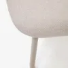 Reposapiés Belina de chenilla - beige con reposapiés y acero con acabado blanco en Beige - Butacas, banquetas y puffs, Uruguay | Kavehome, vista 4 de 6