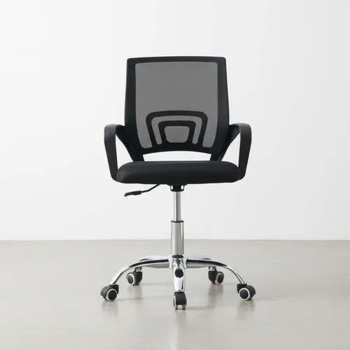 Silla De Escritorio Malla Negro Hy-520p en Negro - Escritorios y sillas de escritorio, Uruguay | Divino