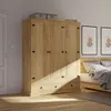 Ropero 3 Puertas 2 Cajones Madera - Linea Mexicana - Natural en Madera natural - Roperos y placares, Uruguay | Rústico Hogar, vista 3 de 4