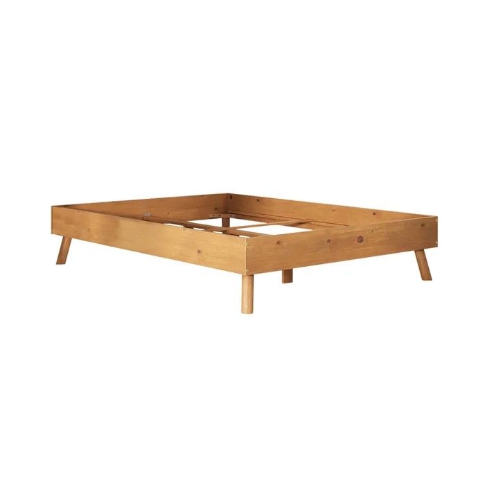 Cama 2 Plazas Madera Natural-beige Florida en Madera natural - Dormitorio, Uruguay | Divino, vista 3
