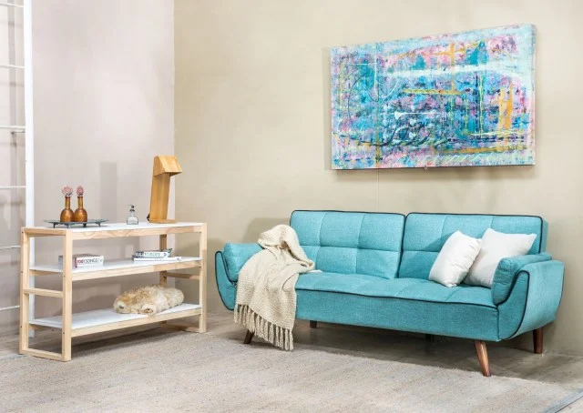 Sofa cama Frida en Azul - Sillones y sofás, Uruguay | New York Home, vista 2