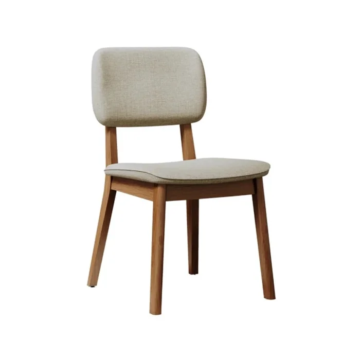 Silla de Comedor - Línea Nevada - Lino/Natural en Beige - Sillas, Uruguay | Ecowood, vista 2