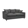 Sofa 3 Cuerpos Moderno Tapizado Tela Con Patas en Gris - Sillones y sofás, Uruguay | Soy Hogar, vista 3 de 8