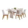 Juego De Comedor Mesa Rectangular 6 Sillas Tapizadas Mdp - Mesas de comedor, Uruguay | Soy Hogar, vista 1 de 8