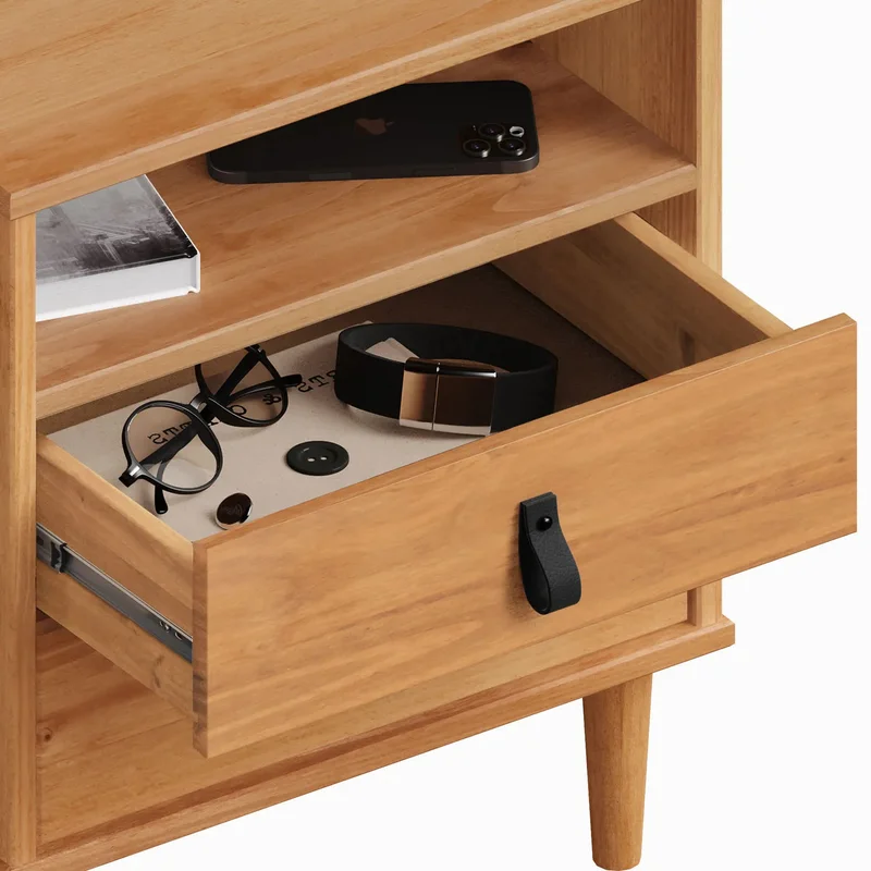 Mesa de luz Nordica Mikka - Madera Maciza en Madera natural - Mesas de luz, Uruguay | Balton, vista 11