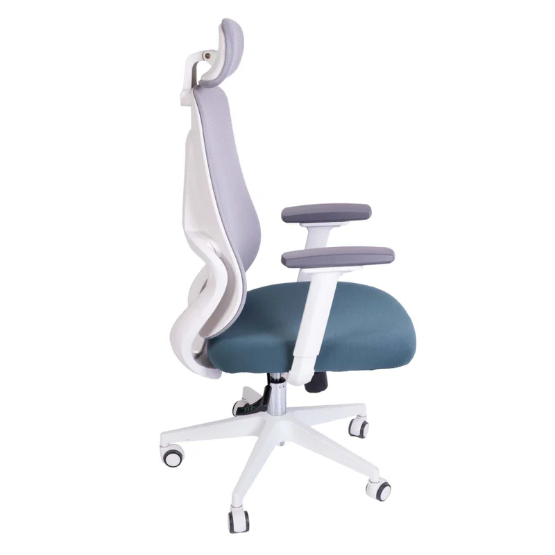 Silla De Oficina Malla Blanco Damasco en Multicolor - Sillas de escritorio, Uruguay | Divino, vista 6