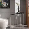 Conjunto Mesas Laterales Redondas Patas De Hierro Tapa Mdp Negro - Mesas de living, Uruguay | Lais Muebles, vista 2 de 4