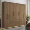 Ropero Placard 8 Puertas 6 Cajones Dormitorio Master Jatoba en Jatoba - Sillones y sofás, Uruguay | Soy Hogar, vista 4 de 8