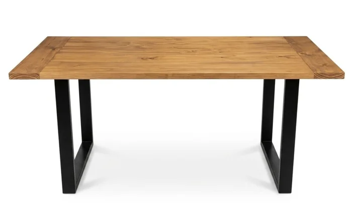 Mesa Comedor IRON Tablonada MUESTRA en Negro - Mesas de comedor, Uruguay | Finkel