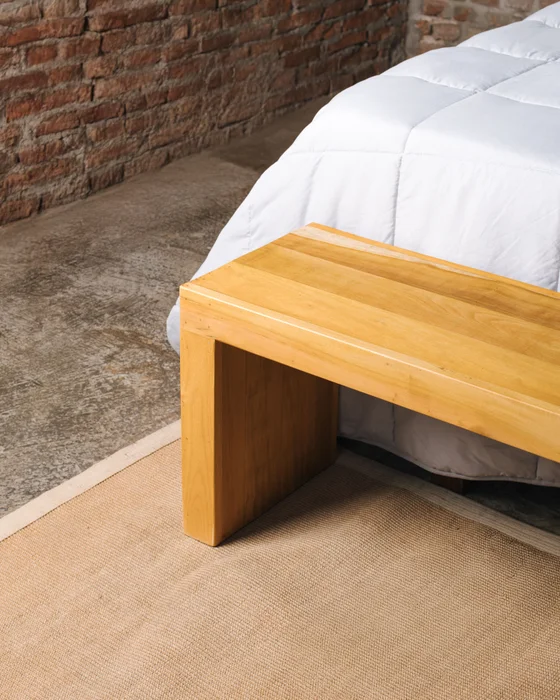 BANCO / PIE DE CAMA IPANEMA 1,30mt en Marrón - Butacas, banquetas y puffs, Uruguay | Fundamento Muebles, vista 2