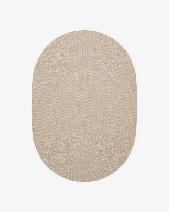 Alfombra ovalada beige Rodhe 100% PET 160 x 230 cm en Beige - Alfombras, Uruguay | Kavehome