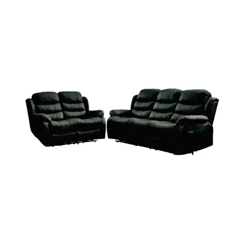 Juego De Living Reclinable 3+2 En Pu Comedor Negro Beverly en PU, simil cuerina Código: BEVERLY2C.PU – BEVERLY3C.PUColores opcionales: Negro – Marrón Alto: 1.04La - Escritorios y sillas de escritorio, Uruguay | Soy Hogar
