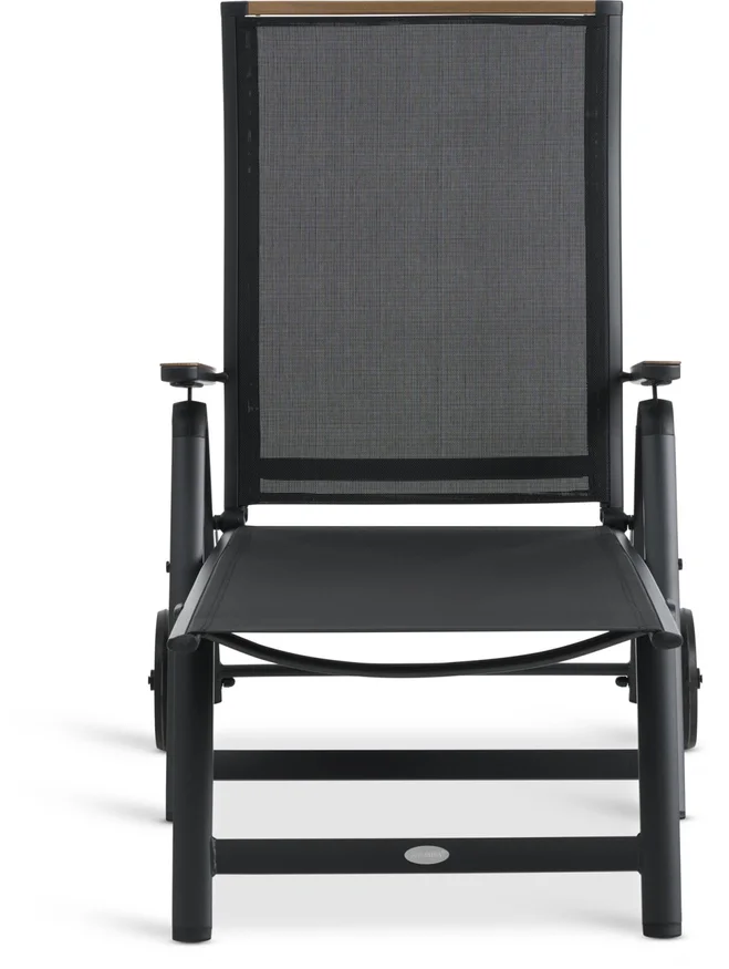 Reposera BREDSTEN A79xL187 negro en Negro - Muebles para el exterior, Uruguay | JYSK, vista 2
