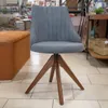 SILLA LUCI GIRATORIA PATAS DE MADERA / COLOR GRIS 2126 - Escritorios y sillas de escritorio, Uruguay | Rosas Hermanos, vista 2 de 2