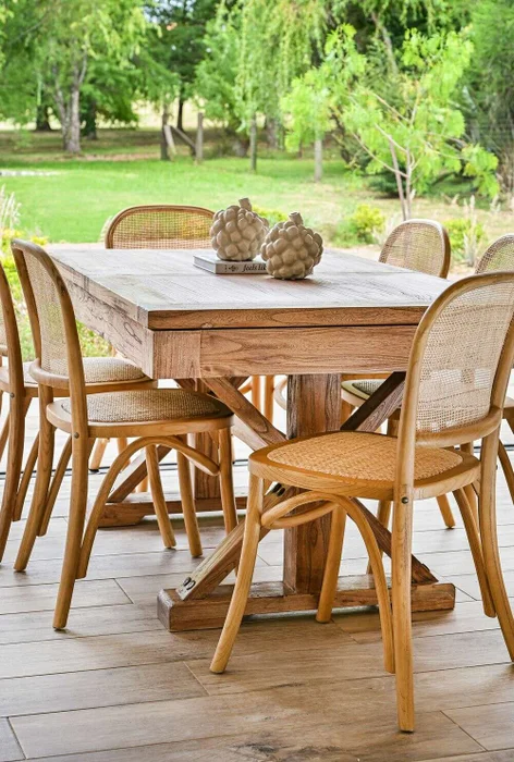 MESA COMEDOR EXTENSIBLE - 1.40 A 1.90 MTS - OLMO - Mesas de comedor, Uruguay | La Iberica