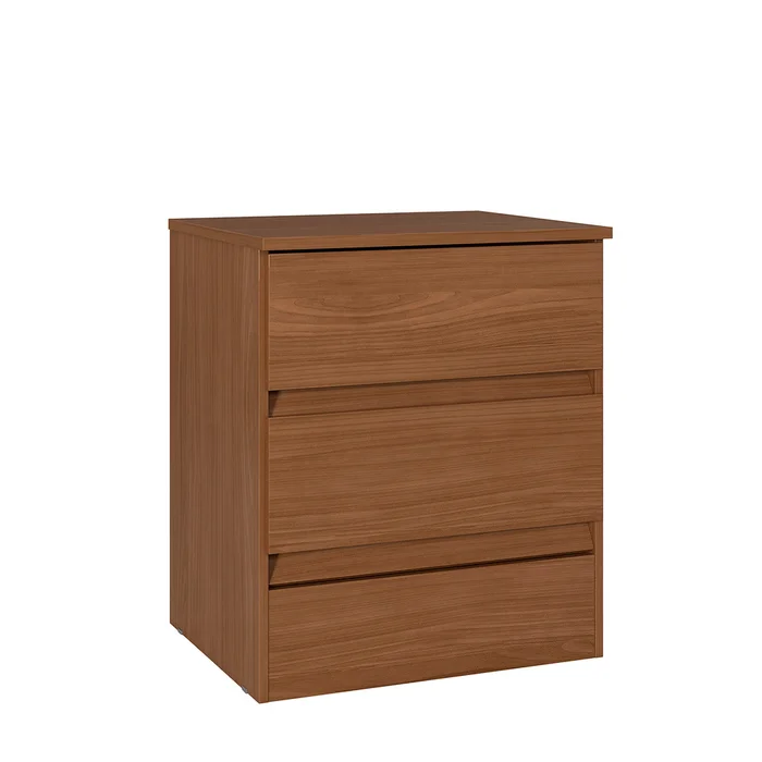 Mesa De Luz Fit 2 Cajones Moderna 100% Mdp en Marrón - Mesas de luz, Uruguay | Soy Hogar