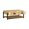 Mesa De Living 2 Cajones Madera Maciza Pino Encerado - Mesas de living, Uruguay | Lais Muebles, vista 3 de 7
