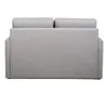 SOFA CAMA 1.76 MTS - PARRILLA EXTENSIBLE - TELA GRIS CLARO - ALMOHADONES PEQUEÑOS EN TELA CLARA en Beige, Claro, Gris - Sillones y sofás, Uruguay | Champagne Home, vista 4 de 5