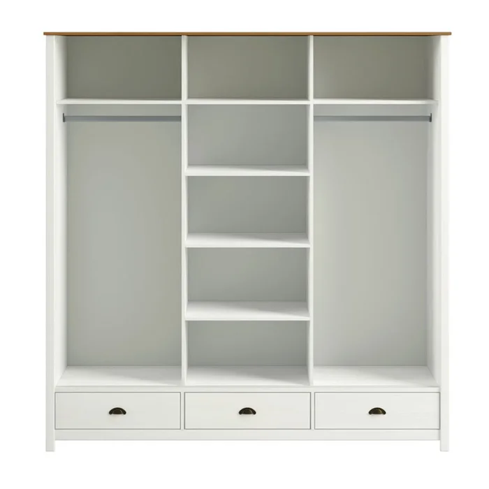Placard 3 Puertas Madera Natural-beige Adaku 2.0 en Blanco - Roperos y placares, Uruguay | Divino, vista 3