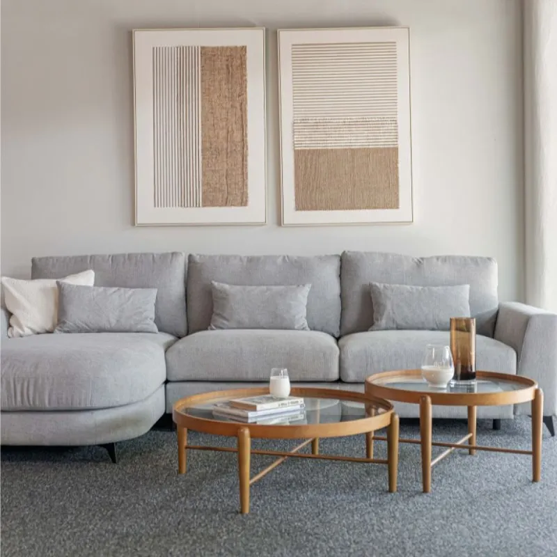 Sofá Da Vinci / Gris Claro en Gris - Sillones y sofás, Uruguay | Fábrica Italiana