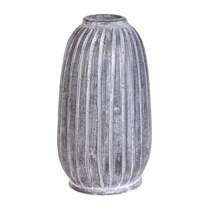 Jarrón Zag 33.071.087 Ceramica Negro Negro/blanco en Gris - Jarrones, Uruguay | Divino