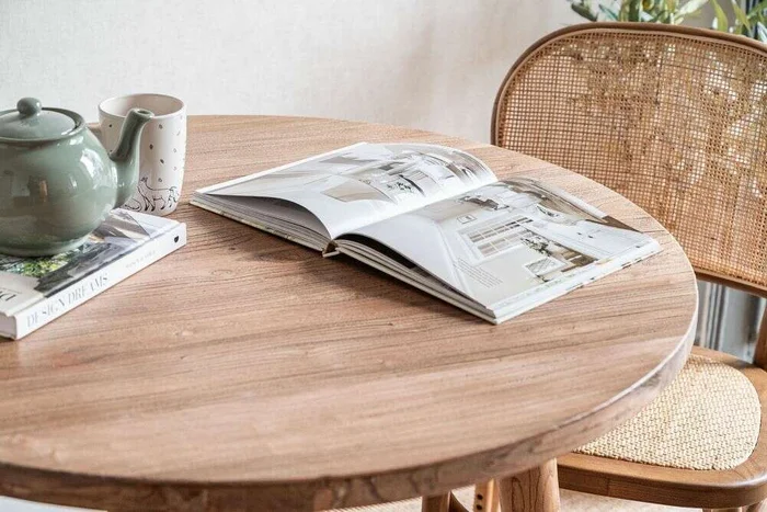 MESA COMEDOR NORDICA - OLMO NATURAL - 0.90 MTS en Madera natural - Mesas de comedor, Uruguay | La Iberica, vista 6