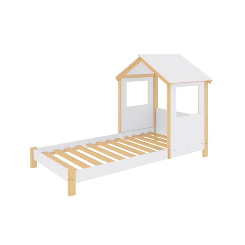 Cama Casita 1 Plaza - Juvenil en Multicolor - Dormitorio, Uruguay | Rústico Hogar