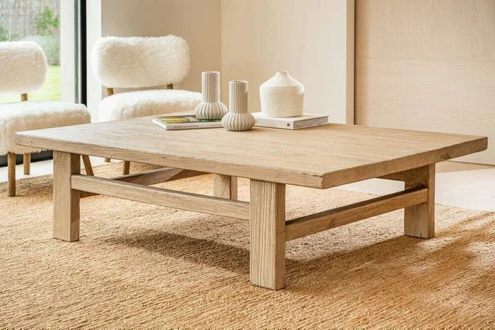 MESA LIVING PAMPA - 1.70 X 1.10 en Madera natural - Mesas de living, Uruguay | La Iberica