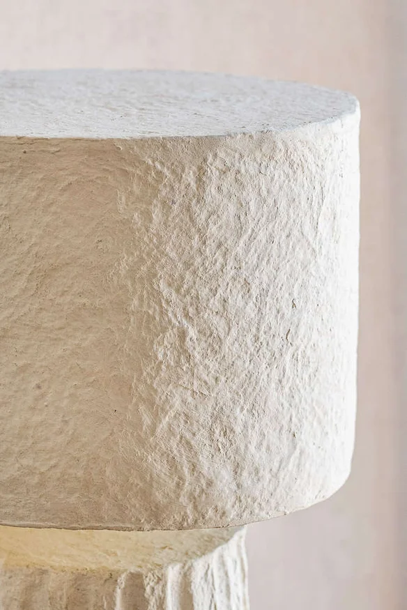 LAMPARA LINEAS - PAPEL MACHE en Blanco - Lámparas de mesa, Uruguay | La Iberica, vista 2
