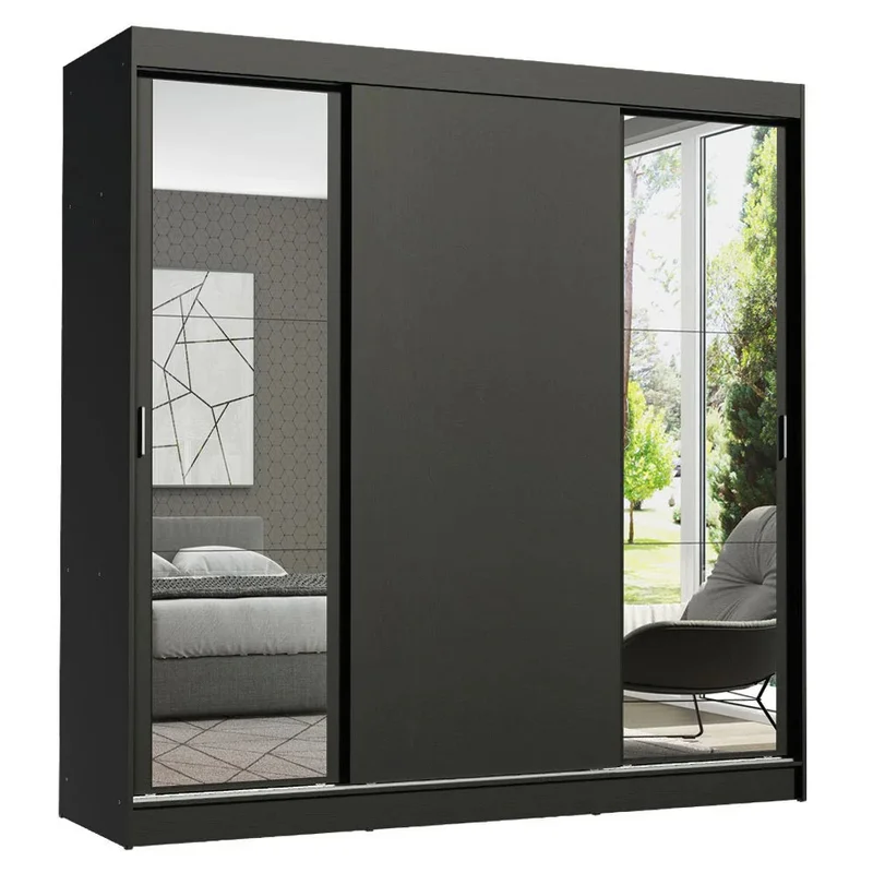 Ropero Placard Matrimonial Reno 180CM Pareja con 2 Espejos 3 Puertas C en Multicolor - Roperos y placares, Uruguay | Balton, vista 8