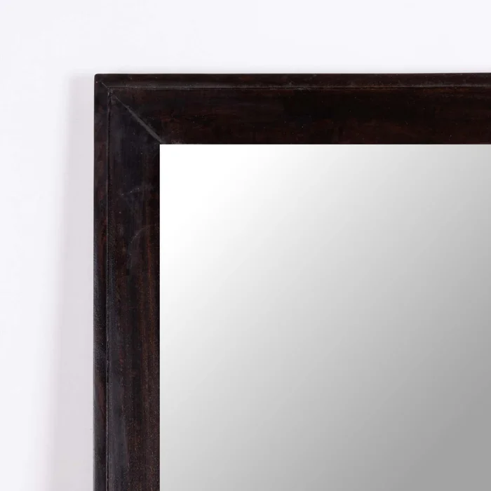 Espejo De Pared Madera-de-mango Marron Rectangular Akira en Marrón - Espejos, Uruguay | Divino, vista 2