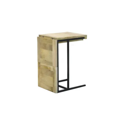 M-174 Mesa auxiliar 48x40x67,5 en Madera natural - Mesas de living, Uruguay | Victoriana