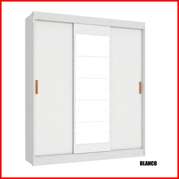 Placard puertas corredizas con espejo – Capri - Roperos y placares, Uruguay | Punto Unión, vista 2