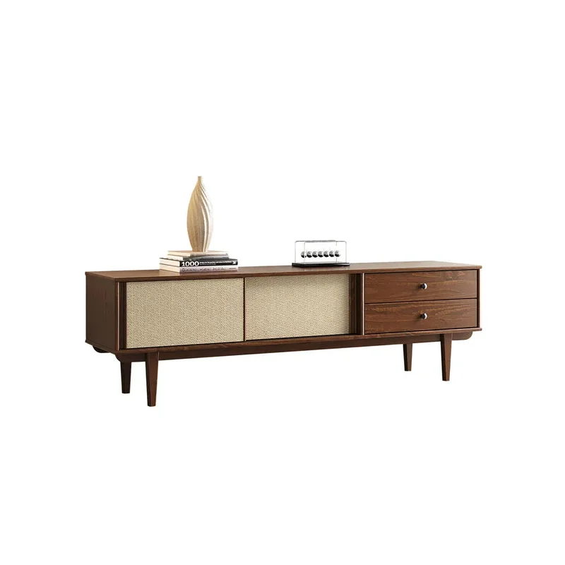 Rack TV 175CM con Ratan Serena - Madera Maciza en Madera natural - Muebles para TV, Uruguay | Balton, vista 20