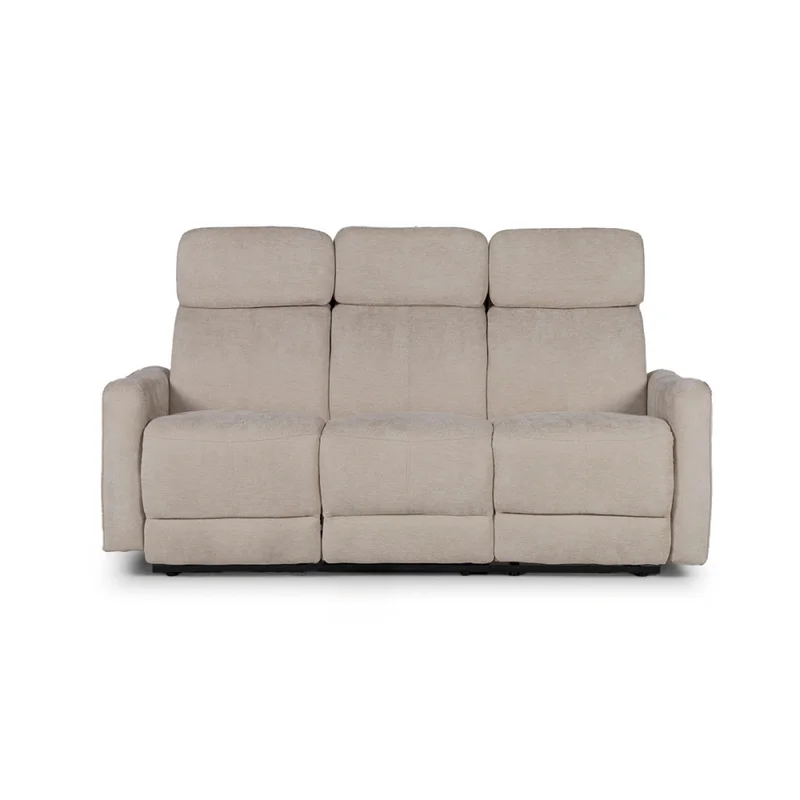 Sofá Pacific (Reclinable) - 3 cuerpos - Tela Microfibra - XHR-3 (Beige) en Beige - Sillones y sofás, Uruguay | NYR, vista 3