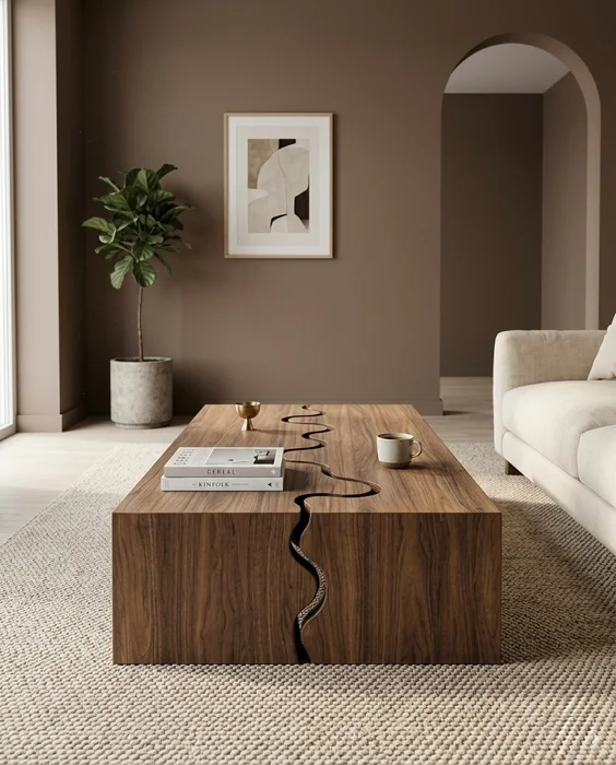 MESA DE LIVING DISEÑO ELO en Marrón - Muebles, Uruguay | Indrana, vista 5