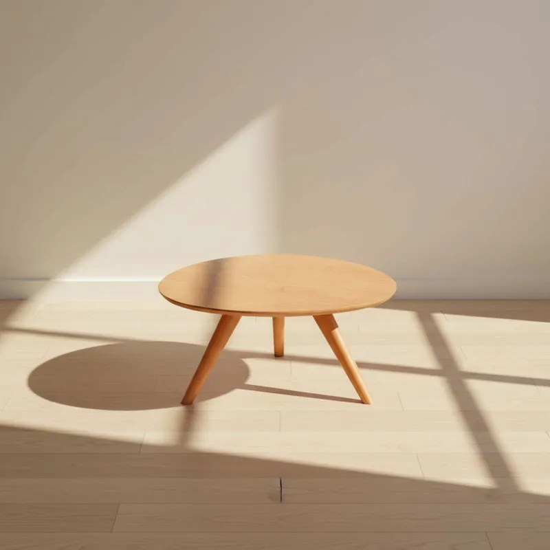 Mesa Central Mdf-y-madera Marron María Almendra en Madera natural - Mesas de living, Uruguay | Divino