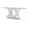 MESA DE COMEDOR 170 X 110 - TAPA SEMI OVAL - OFF WHITE en Blanco - Mesas de comedor, Uruguay | Champagne Home, vista 1 de 2