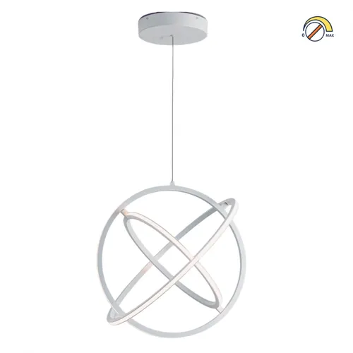 Colgante Led Diseño Átomo tres aros 80W Dimerizable en Blanco - Lámparas colgantes, Uruguay | Iluminica