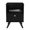 Mesa De Luz Línea Retro RT3019 Negra1071 - Mesas de luz, Uruguay | Lais Muebles, vista 1 de 3