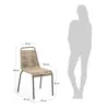 Silla Lambton de cuerda - marrón y acero con acabado negro en Marrón - Sillas, Uruguay | Kavehome, vista 8 de 8