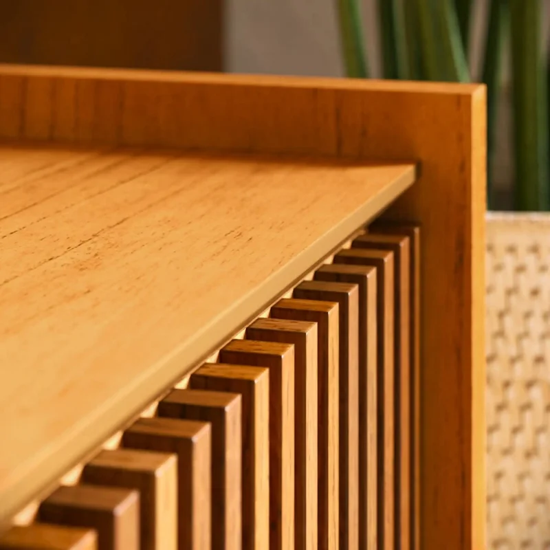 Rack de TV Dune Ripiado 2.6 - Linea Manhattan - Nature en Madera natural - Muebles para TV, Uruguay | Rústico Hogar, vista 4