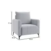 Sillon Butaca Poltrona Tapizada En Tela Patas Metalicas - Butacas, banquetas y puffs, Uruguay | Muebles Express, vista 3 de 3